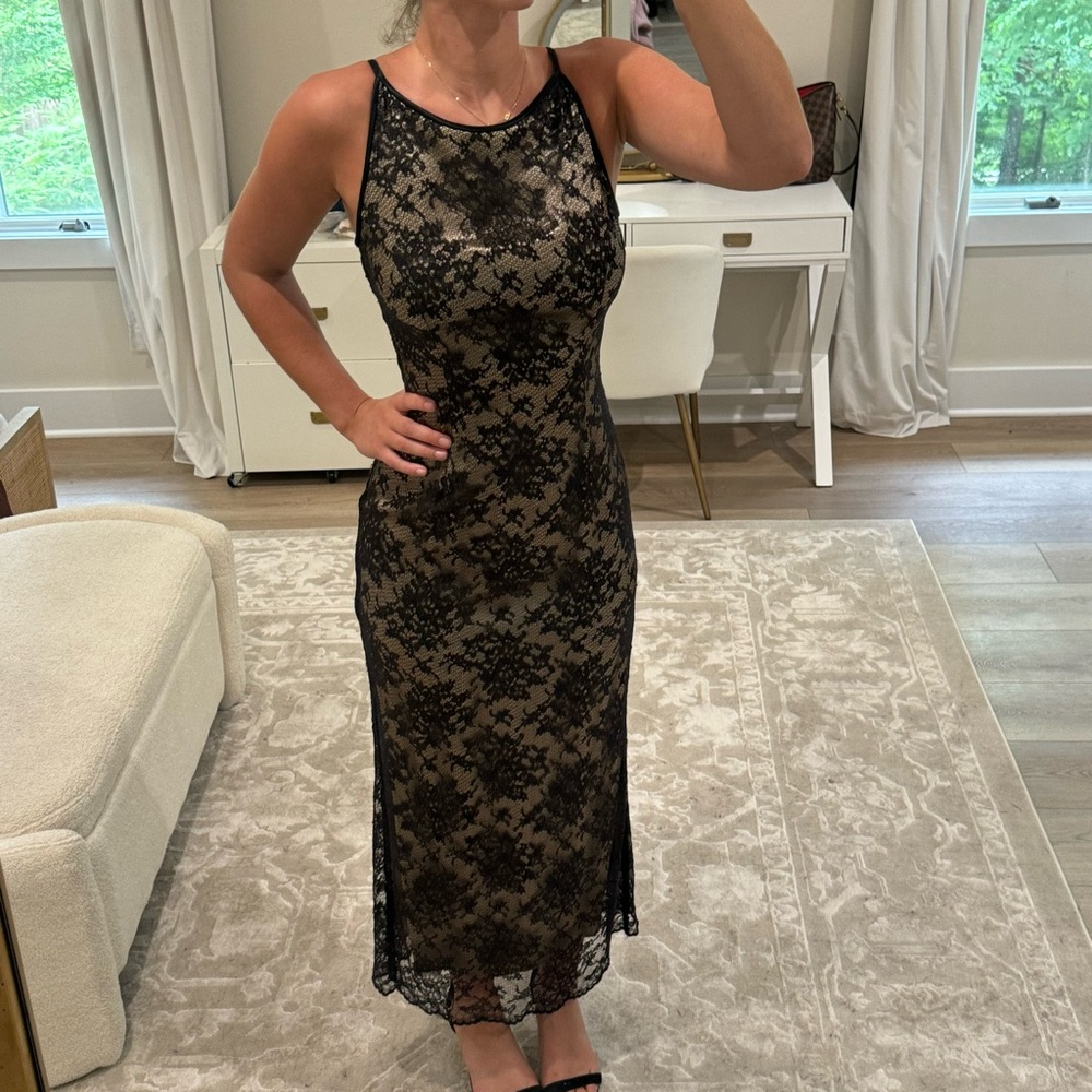 Vintage Jessica McClintock dress.
